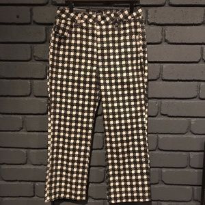 BDG Checkered Kick Flare High Rise Crops NWT 31